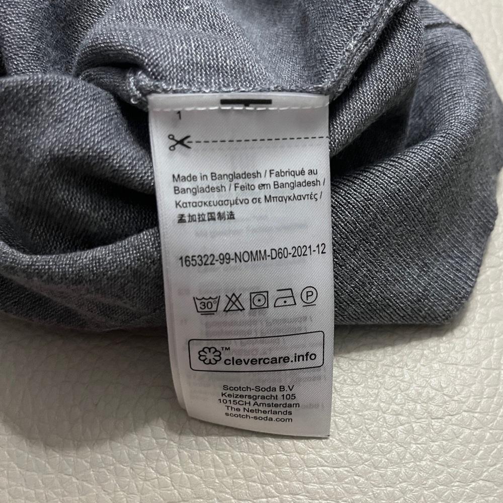 NWT - Scotch & Soda Men’s Essential Logo Crew Neck Sweater - Size XXL - Picture 8 of 9
